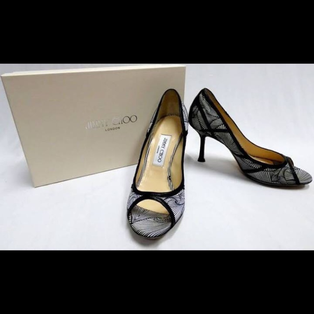 Auth. JIMMY CHOO size 38 heel (US size 7.5-8)